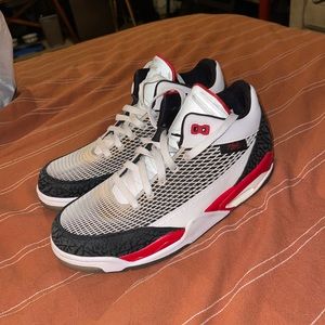 NIKE AIR JORDAN FLIGHT CLUB WHITE BLACK RED SIZE 8 599583 103 Retro/vintage